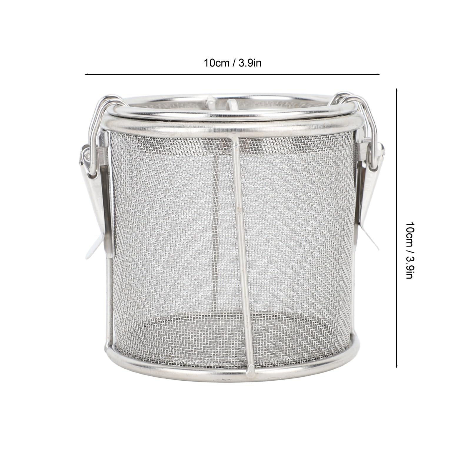 Stainless Steel Filter, Easy to Wash, Fine Mesh Strainer with Extended Chain Hook, for Home Kitchen (Medium)