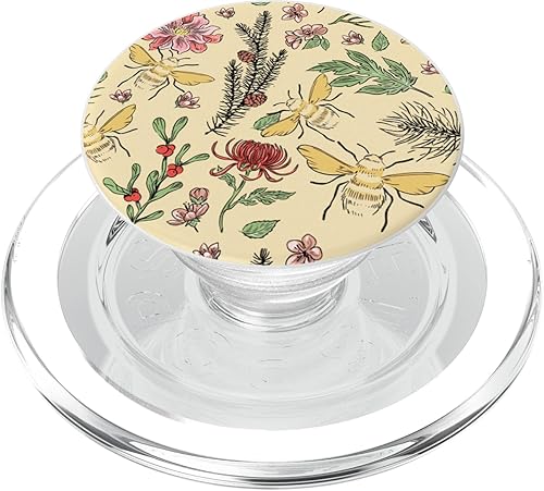 Miniatura 13 de Plantas Naturaleza Flores Hojas Florales Colmena Abeja Panal PopSockets PopSockets PopGrip: Agarre intercambiable para teléfonos y tabletas