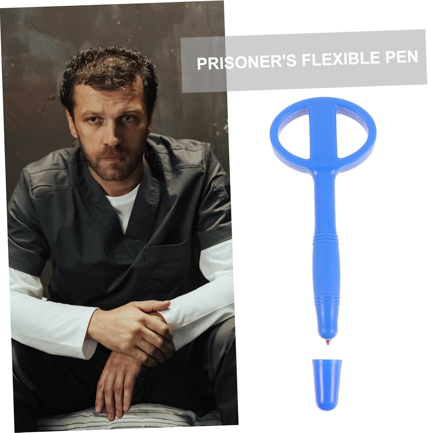 Flexible Rubber Pen for Safe Signatures Portable Jail Conversation Tool Ergonomic Multi-use Writing Instrument for Hospitals and Prisons Silicone Design