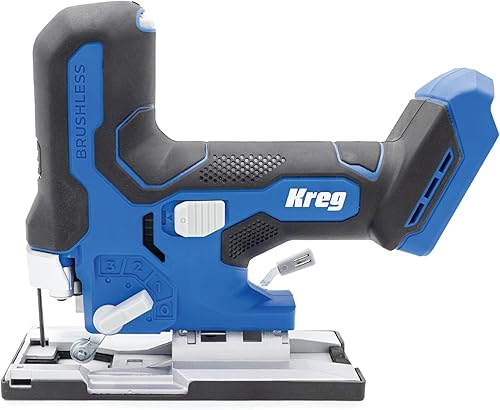Kreg Sierra Caladora de Agarre de Barril con Impulso Iónico de 20V - Inalámbrica, Compacta y Ergonómica - Corte de Precisión - Velocidad Variable de