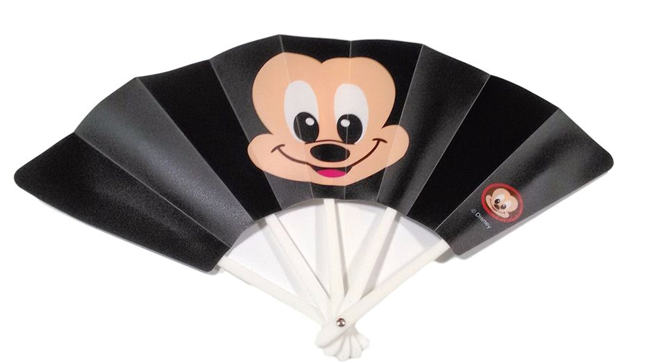 Amazon ディフレコ Difreco 水に濡れても大丈夫 ディズニー おしゃれ で カワイイ カラフル 青 ピンク 黄色 緑 黄緑 茶色 キャラクター 扇子 2本 セット 01 ミッキー 季節用品 おもちゃ