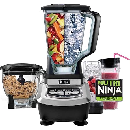 Ninja BL780 Supra 1200 Watt Food Processor and Kitchen Blender System (Renewed)