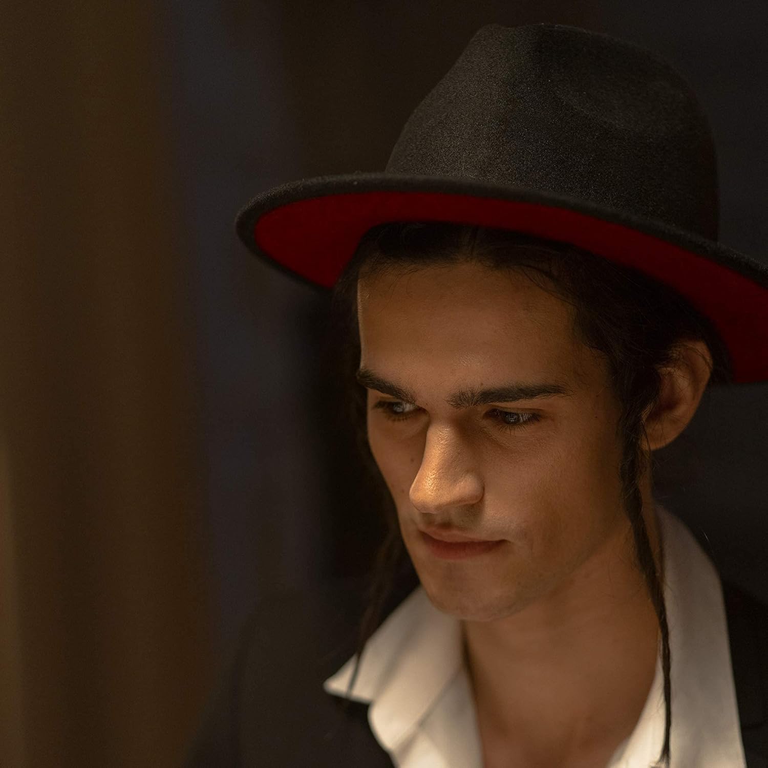 KUJUHA Fedora Hats for Mens/Womens Felt FedoraHats Two Tone Wide Brim Fedora Hats Rancher Hat - Image 7