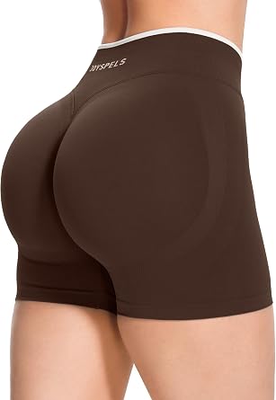 JOYSPELS Gym Shorts for Women UK Seamless Scrunch Bums Booty High Waist Cycling Yoga Ladies Workout Activewear Shorts
