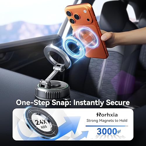 Miniatura 5 de Soporte magnético de teléfono para salpicadero y parabrisas de automóvil, apto para tablero de instrumentos de varios materiales Imán fuerte,