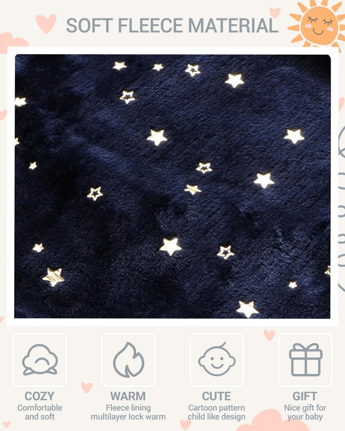 WYTbaby Baby Snowsuit Fleece Hooded Romper Toddler Footed Jumpsuit Onesie Thin Fall Winter Outfits - Image 3