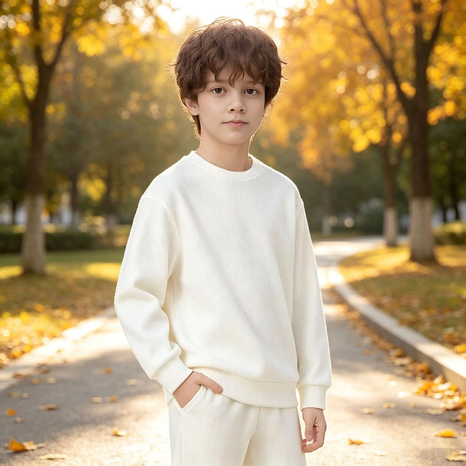 Girls Plain Hoodies Fleece Pullover Kids Athletic Hooded Sweatshirt Long Sleeve Pullover Tops Boys Fall Clothes