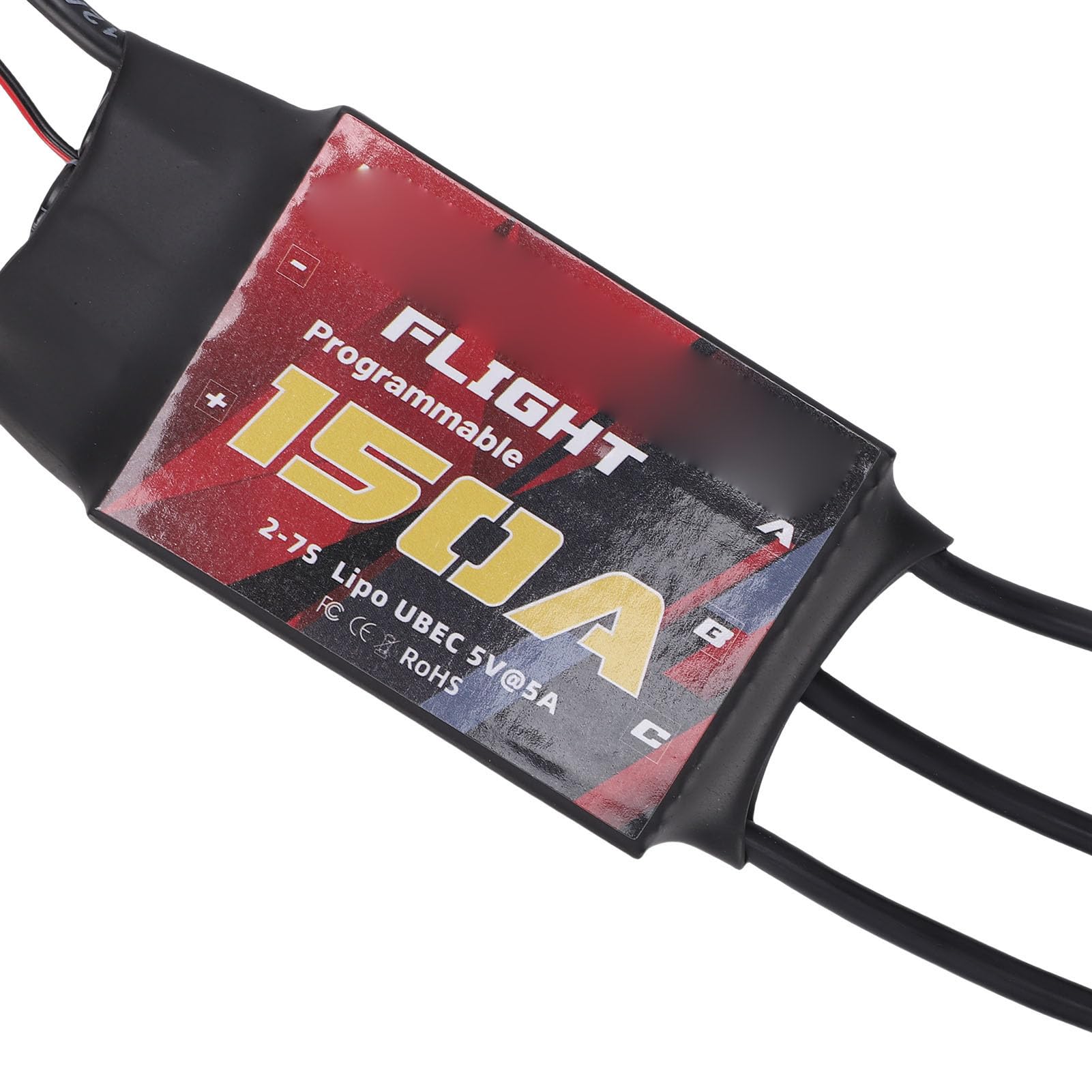 POENVFPO Drone ESC 150 A, Bezszczotkowy Elektryczny Regulator Prędkości do Wielowirnikowego Quadcoptera ze Stałym Skrzydłem, z Zabezpieczeniem Przed Przegrzaniem w Przypadku Przetężenia