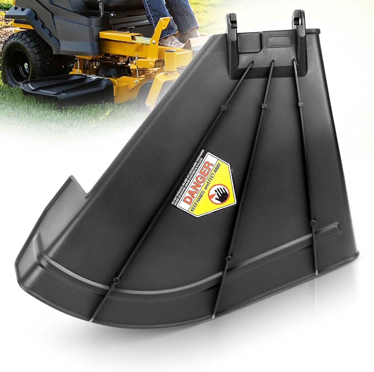 604609 Discharge Deflector Chute for Hustler Raptor SD SDX Flip-Up Lawn Mower, Effectively Manages Grass Clippings and Improves Mowing Efficiency