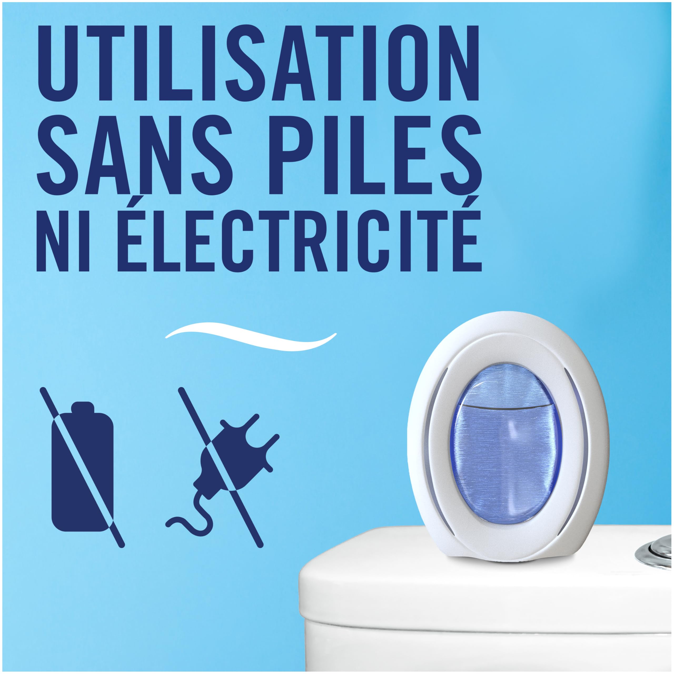 Febreze Petit Coin Désodorisant WC jusqu'à 50 jours Fleur Naissante x5 | En continu (7.5ml). Combat les odeurs. Fraîcheur jusqu'à 50 jours.