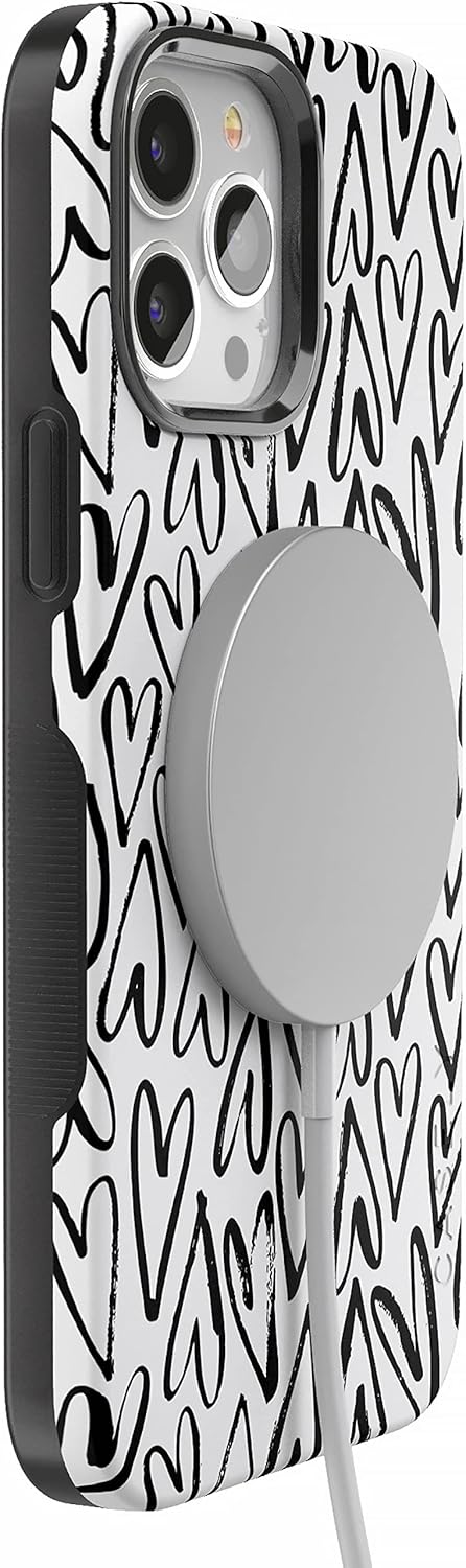 Casely iPhone 14 Pro Case | Heart Throb | Endless Hearts | Bold Protective Design | Compatible with MagSafe