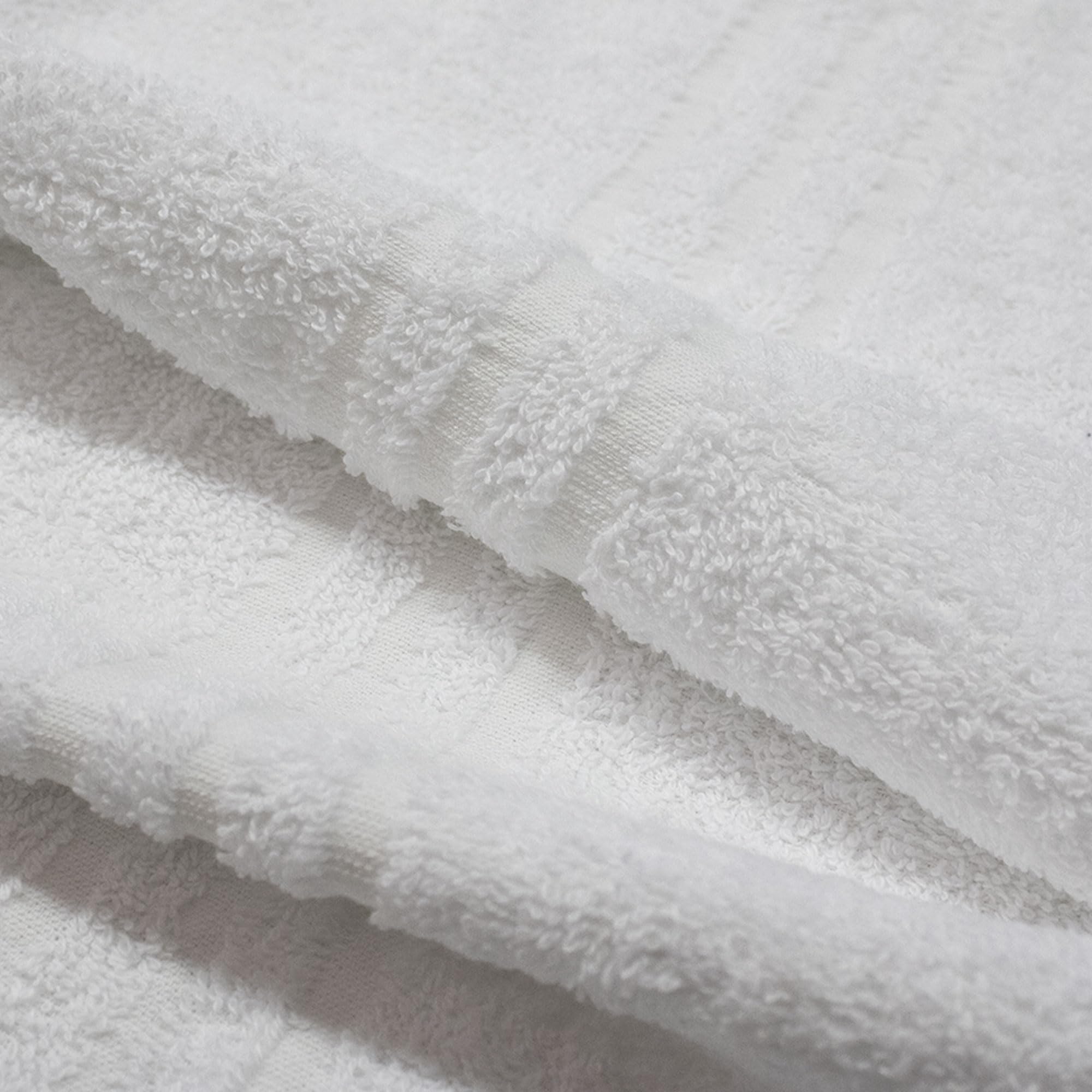 6846 - Juego de 6 toallas de baño de rizo Hotellerie de algodón, 55 x 105 cm