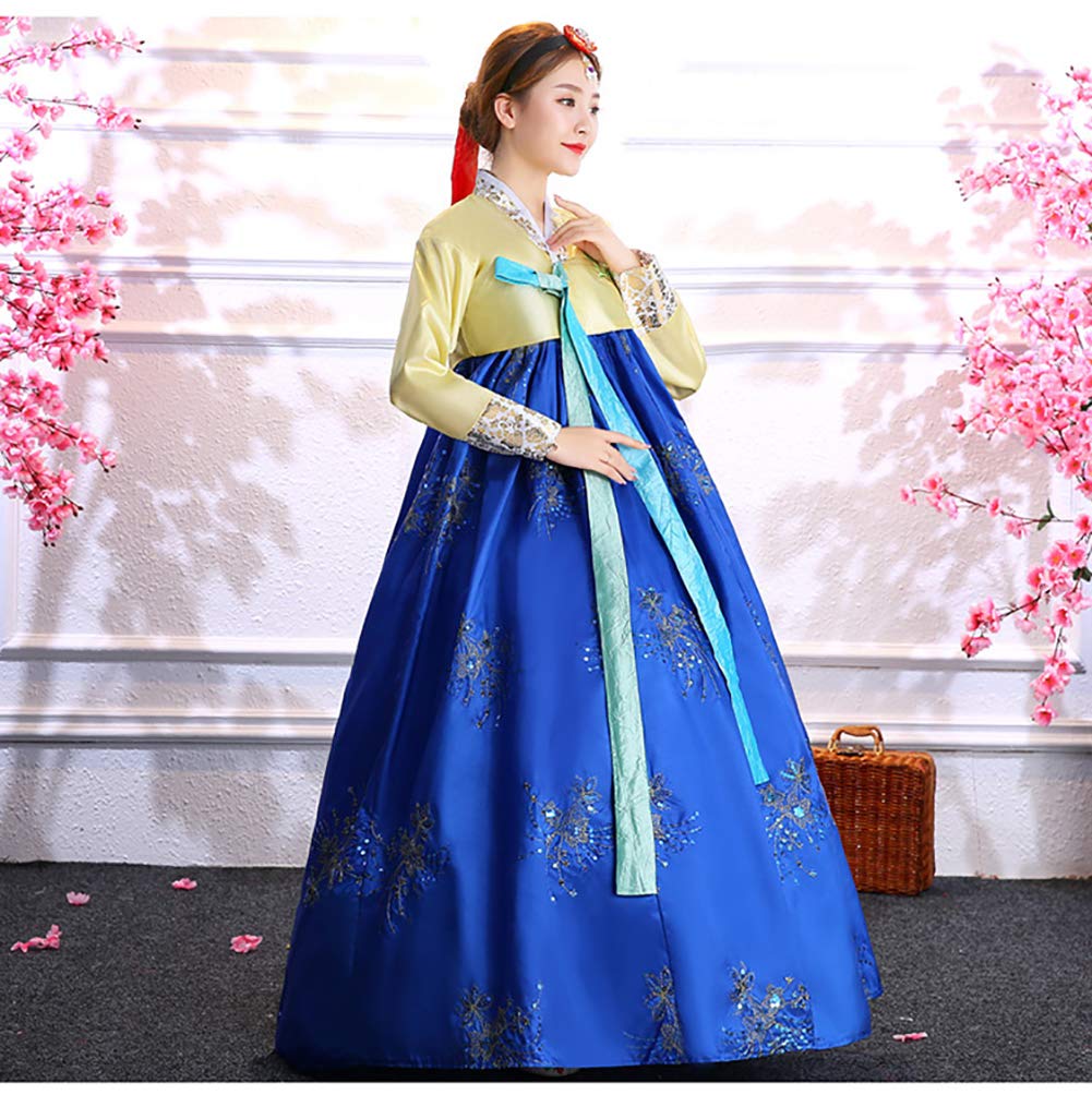 Amazon.co.jp: S~XL 4色 韓服韓国伝統衣装チマチョゴリ 韓流ワンピース