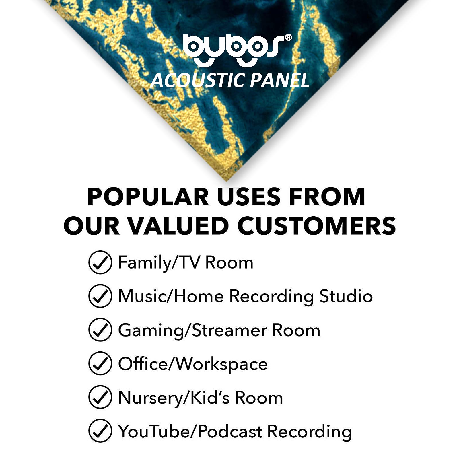 Buy BUBOS Art Acoustic Panels Soundproof Wall Panels,Sound Absorbing