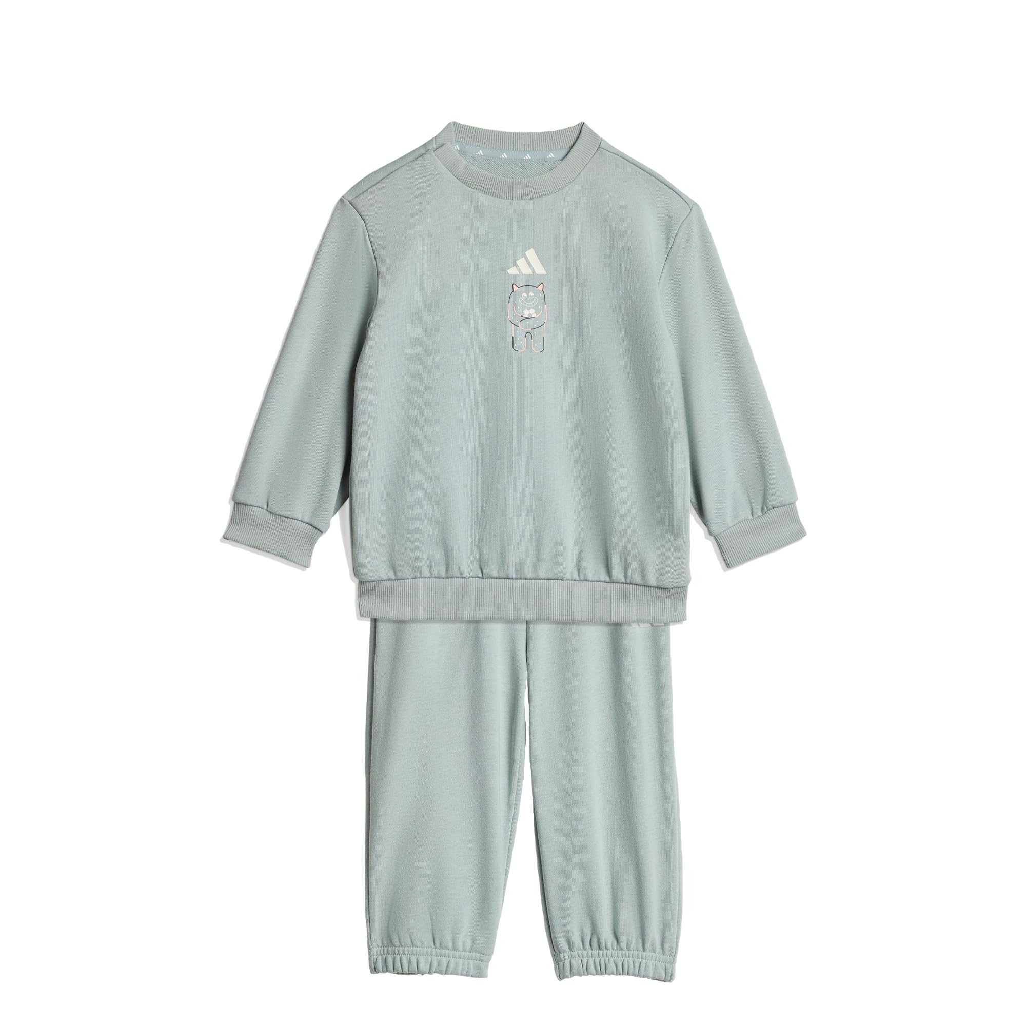 adidas Unisex Baby TIRO_NSTER JOGGER SET, Wonder Sage/white, 9-12 Months