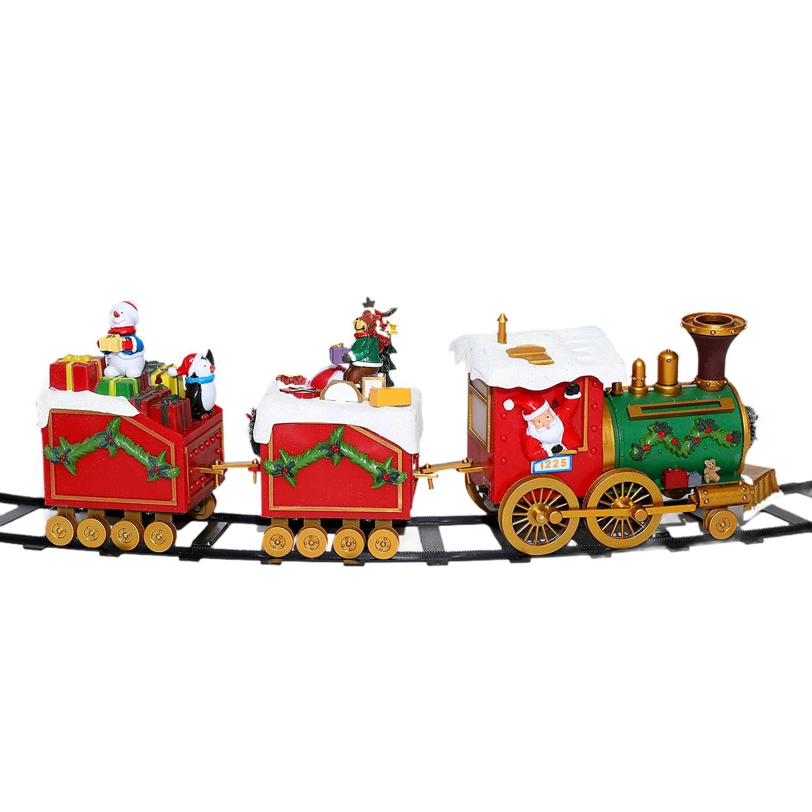 Weihnachtseisenbahn Set, Weihnachtseisenbahn Spielzeug, Weihnachtsdekoration, Elektrische Eisenbahnstrecke, Spielzeugeisenbahn für Kleinkinder
