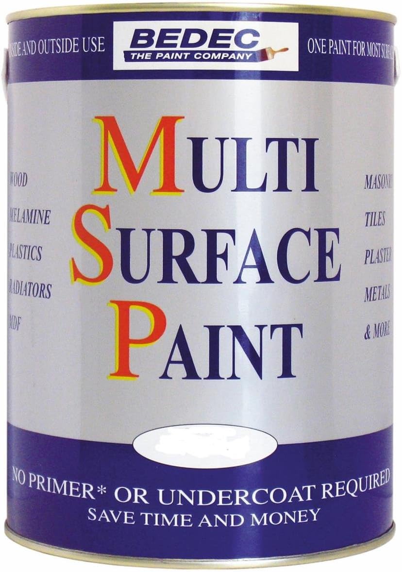 Bedec BEDE2KB0003/70 Multi Surface Paint Satin Black 2.5 Litre Amazon
