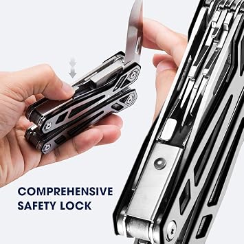 BIBURY Multitools,Multi-Tool Pliers with Rope Cutter,Can Opener,Screwdriver