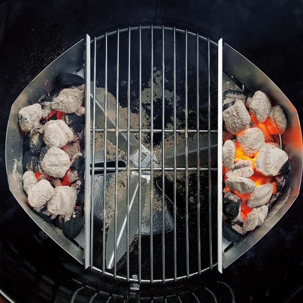 Cestino per Carbone in Acciaio Inossidabile Cestello per Barbecue per Griglie a Bollitore - Supporto per Bricchette di Carbone per Utensili E Accessori per Barbecue
