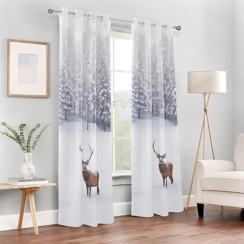 Miniatura 7 de Cortinas opacas para dormitorio y sala de estar, 84 pulgadas, cortinas opacas para cocina