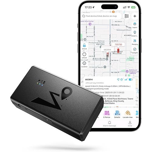 4G LTE GPS Tracker for Vehicles & Cars 90-Day Battery Life, Real-Time Tracking & Geo-Fencing Alerts, USA/Canada Coverage Multi Alerts (Subscription Required)
