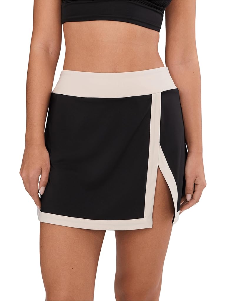 Black Nike Bold Color Block Skirt