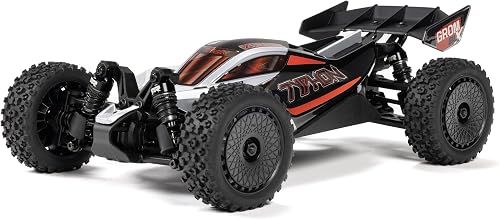 ARRMA RC Car Typhon GROM 4X4 223S BLX BRUSHLESS Small Scale Buggy RTR (Battery and Charger Not Included) with DSC, Silver, ARA2306T1