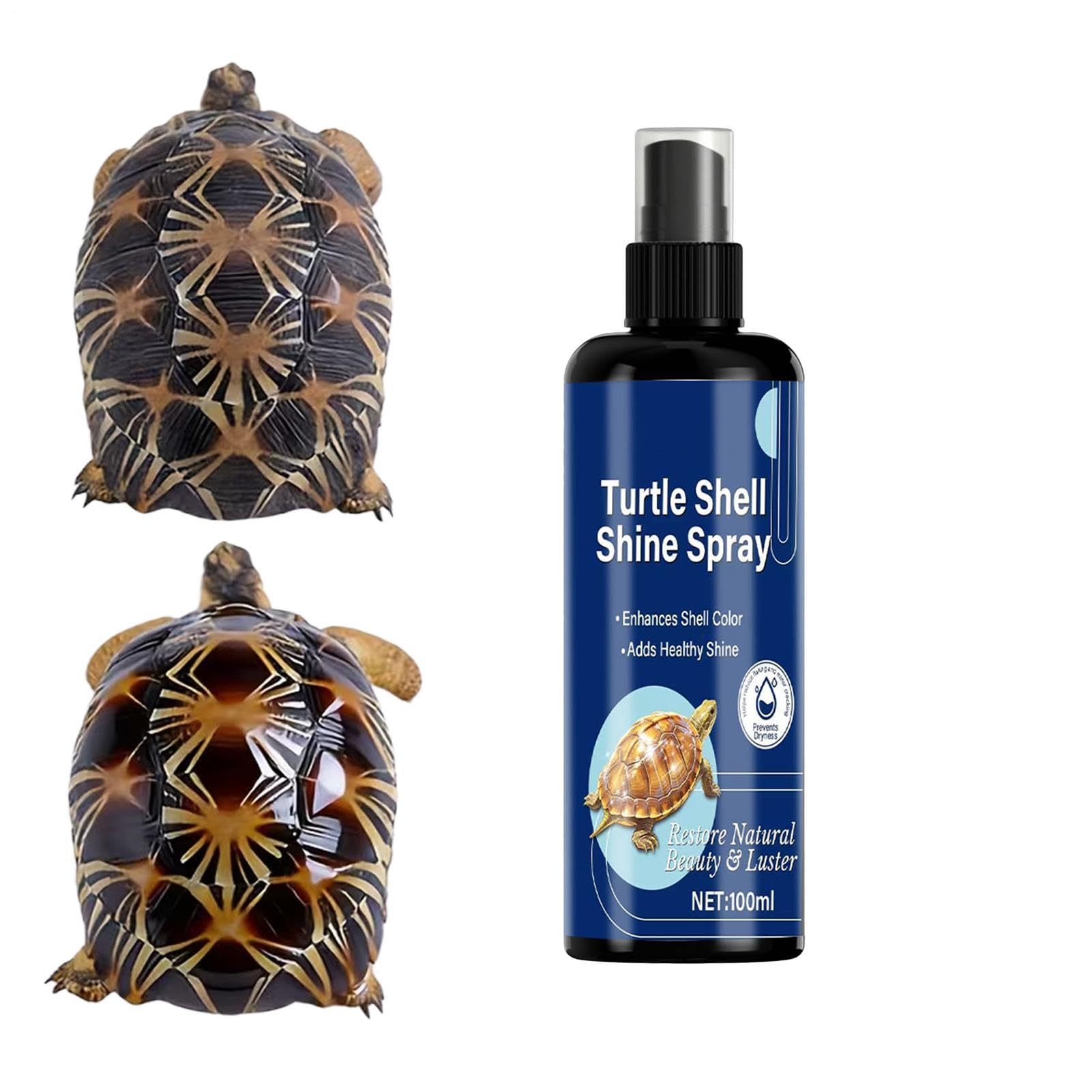 Turtle Fix - Polishing Cleaning Nourishing Liquid - Tortoise Shell Hygiene Solution Daily Mist | for Lizard Snake Gecko Indoor Outdoor Home Cage Tank Grooming