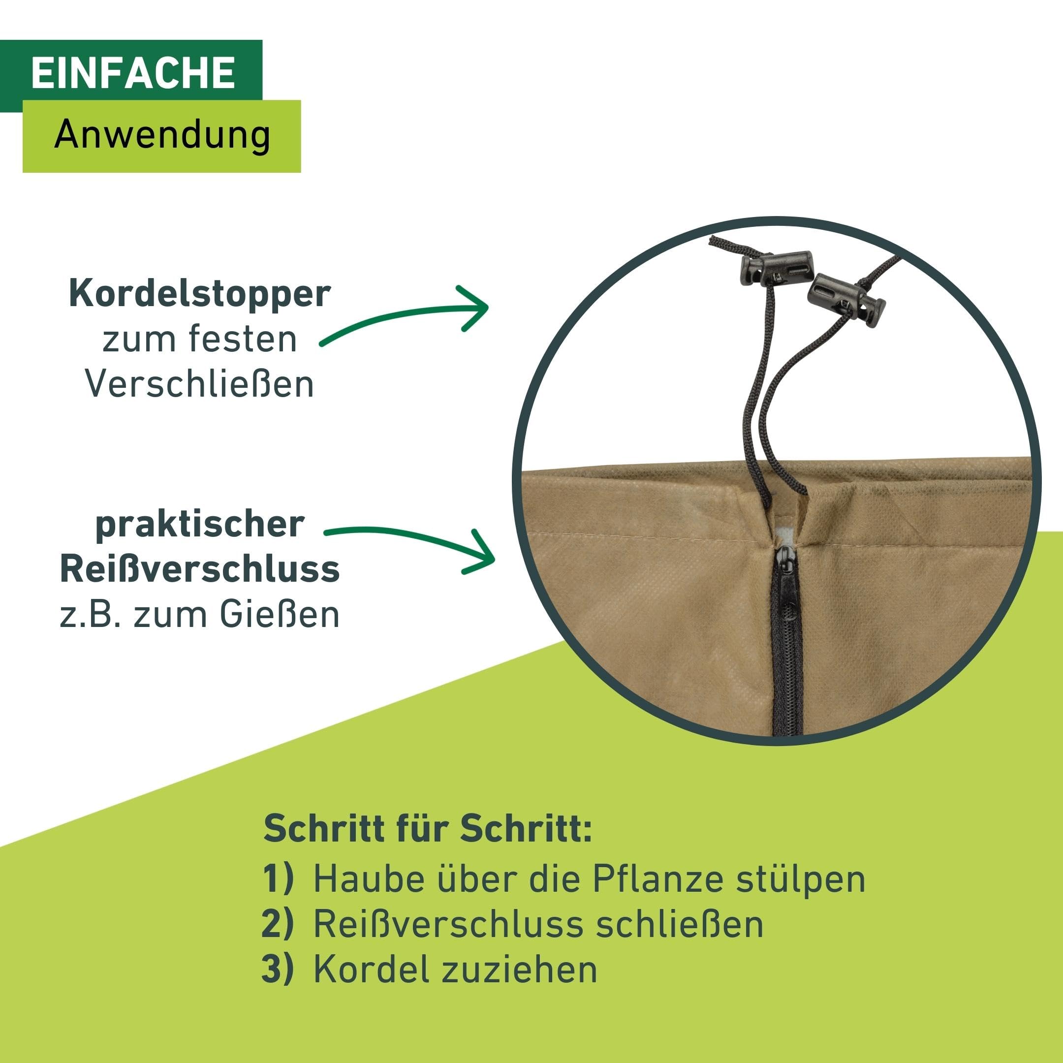 Windhager Winter-Vlieshaube Ultraprotect XXL, 1,4 x 2 m, Beige, 200 g/m², Winterschutz für Pflanzen, Kälteschutz, Frostschutz, Vlieshaube, Pflanzenabdeckung Winter, UV-stabilisiert
