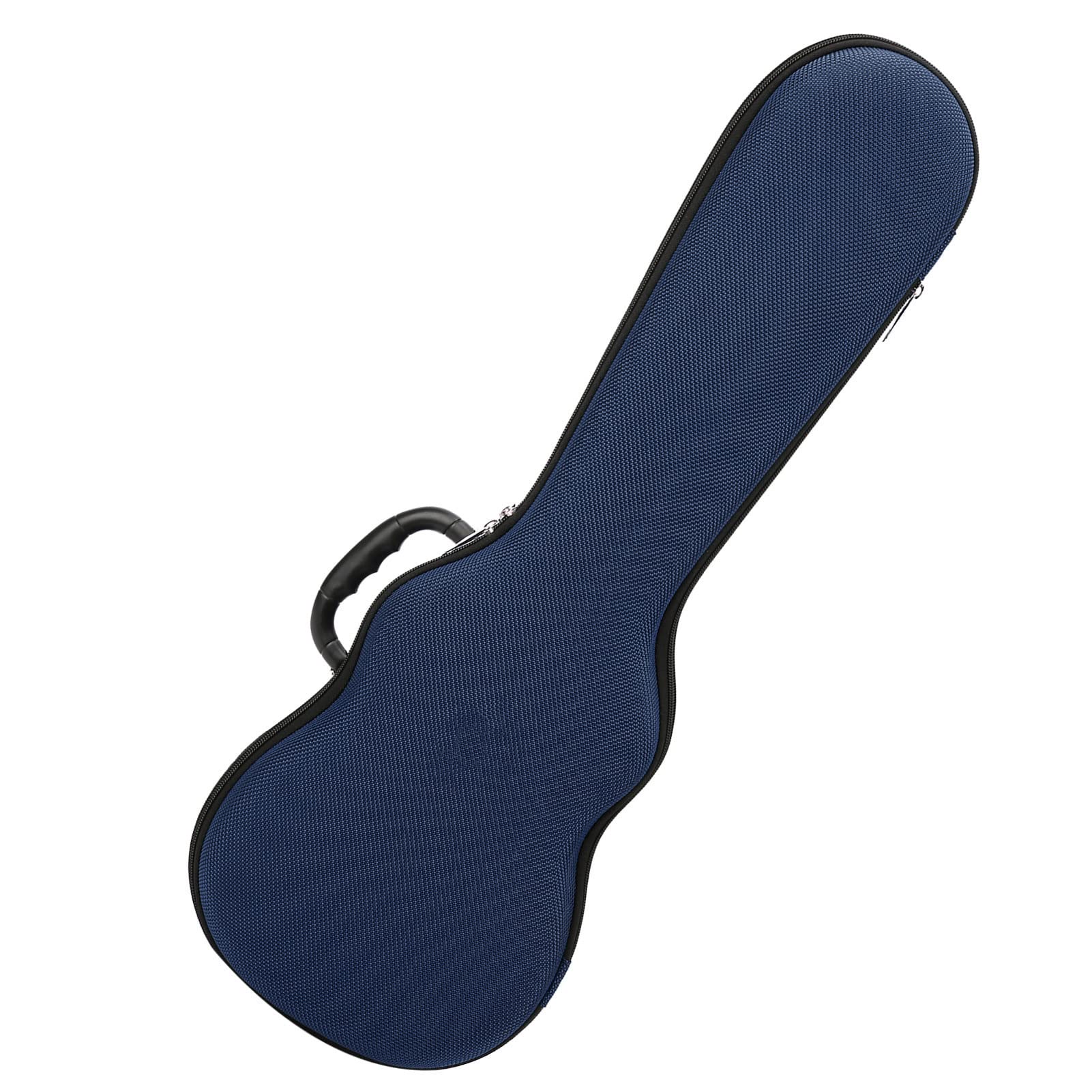 Harter Ukulele-Koffer, Wasserdichte Ukulele-Tasche, 1200D Polyester mit EVA für 23 Zoll 24 Zoll, Doppelreißverschluss, Weiches Futter, Rucksack Zum Tragen für Studenten, Reisen, Üben (23/24