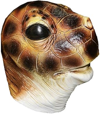 HENGYUTOYMASK Latex Animal Aquatic Sea Turtle Full Head Mask Halloween Costume Fancy Props Party Masks