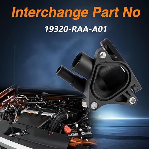 Miniatura 3 de FUSCH Carcasa para termostato de refrigerante del motor compatible con Honda Element 2.4L 2003-2011 Accord 2.4L 2003-2010 Civic 2.0L 2006-2011 CR-V