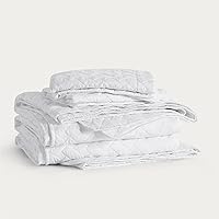 Vista 131 de Bedsure – Juego de colcha ligera con patrón de tejido de canasta, juego de edredón suave para todas las estaciones, incluye 2 fundas de almohada