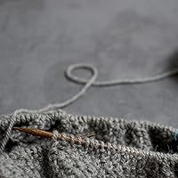 Vista 5 de 2 agujas de tejer de bambú de una sola punta para tejer ganchillo suministros para principiantes hechos a mano proyectos de tejer DIY