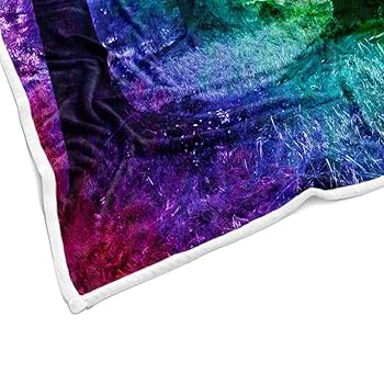 布団・毛布 Rainbow disco club blanket Amazon.com: TOWINSFB Neon Rainbow Sequin Throw Blanket