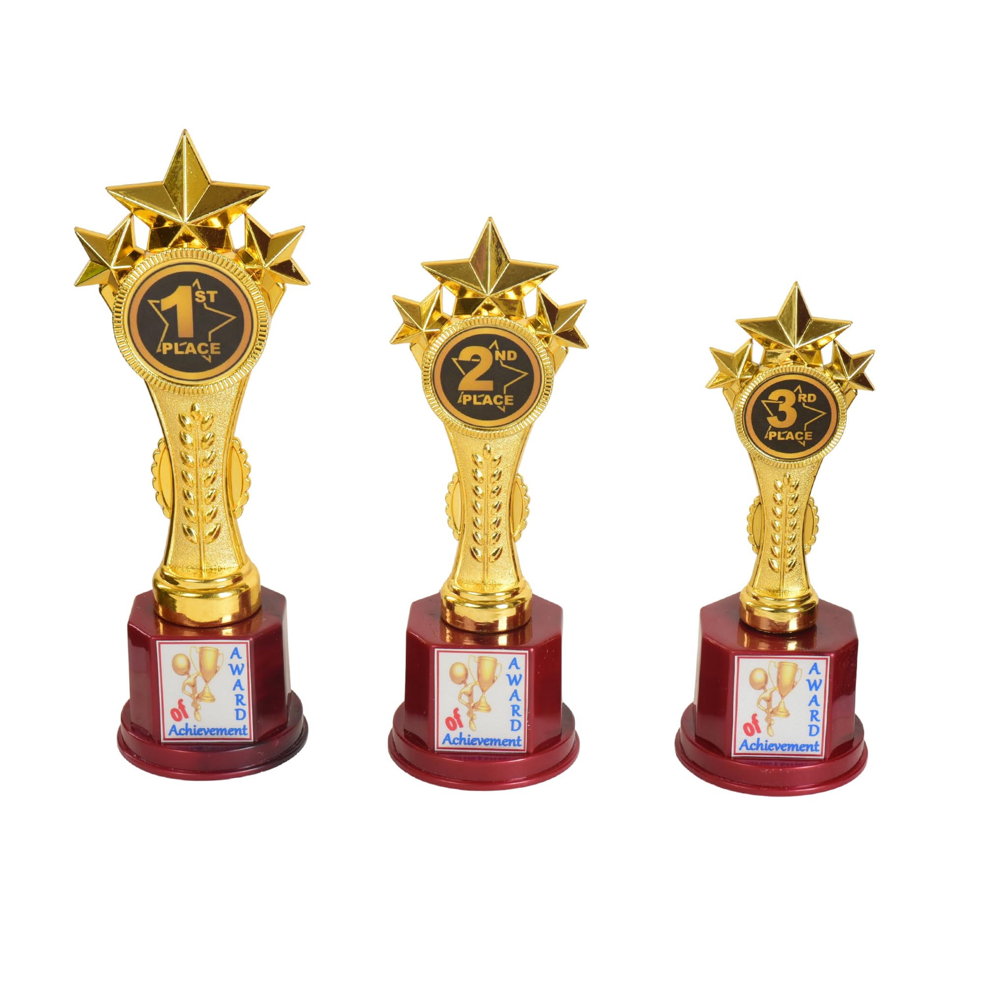 Victory Trophy for Sports, Events & Functions Set of 3 || Golden Colour Future Champs Trophy (10, 8, 7)-image-28