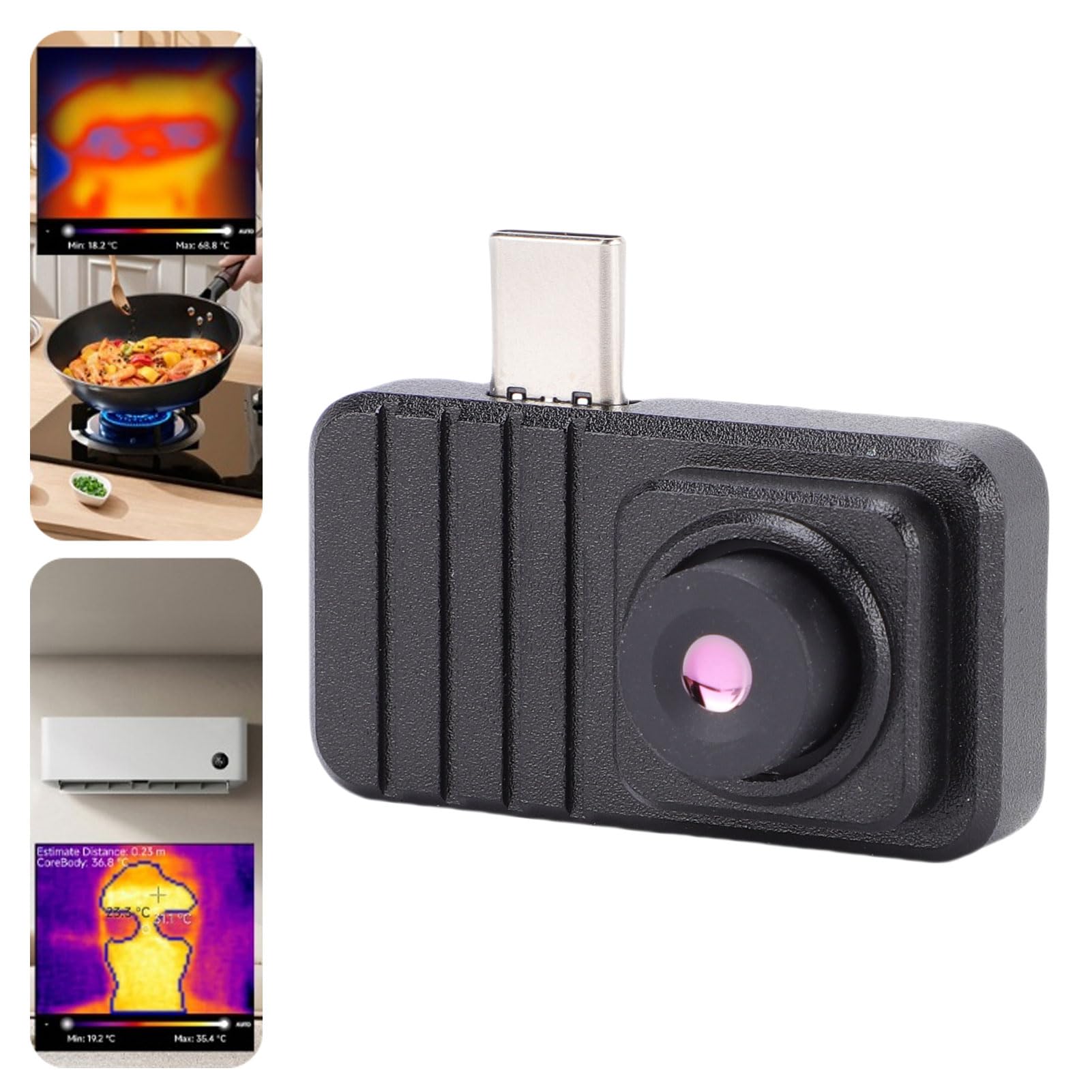 Generic Kamera Termowizyjna do Smartfona Trwała Kamera Termowizyjna USB o Kącie Widzenia 88° do urządzeń Ras Pi z Systemem