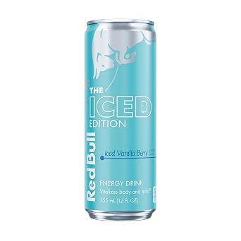 Red Bull Iced Edition Energy Drink, Iced Vanilla Berry, 12 fl. oz. can, with 114mg Caffeine, Taurine & B Vitamins