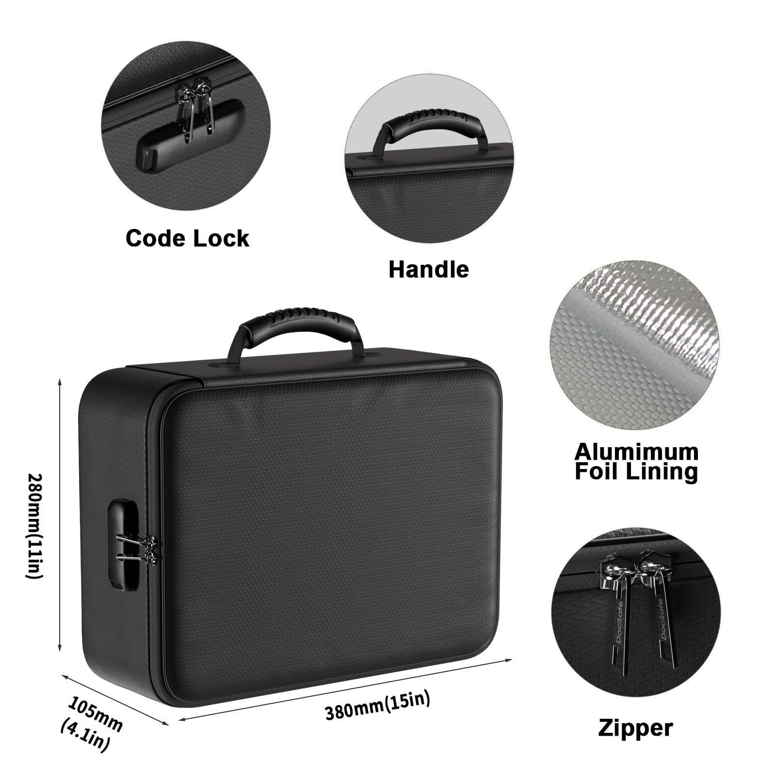 Organizer per documenti con tasche multiple, grigio