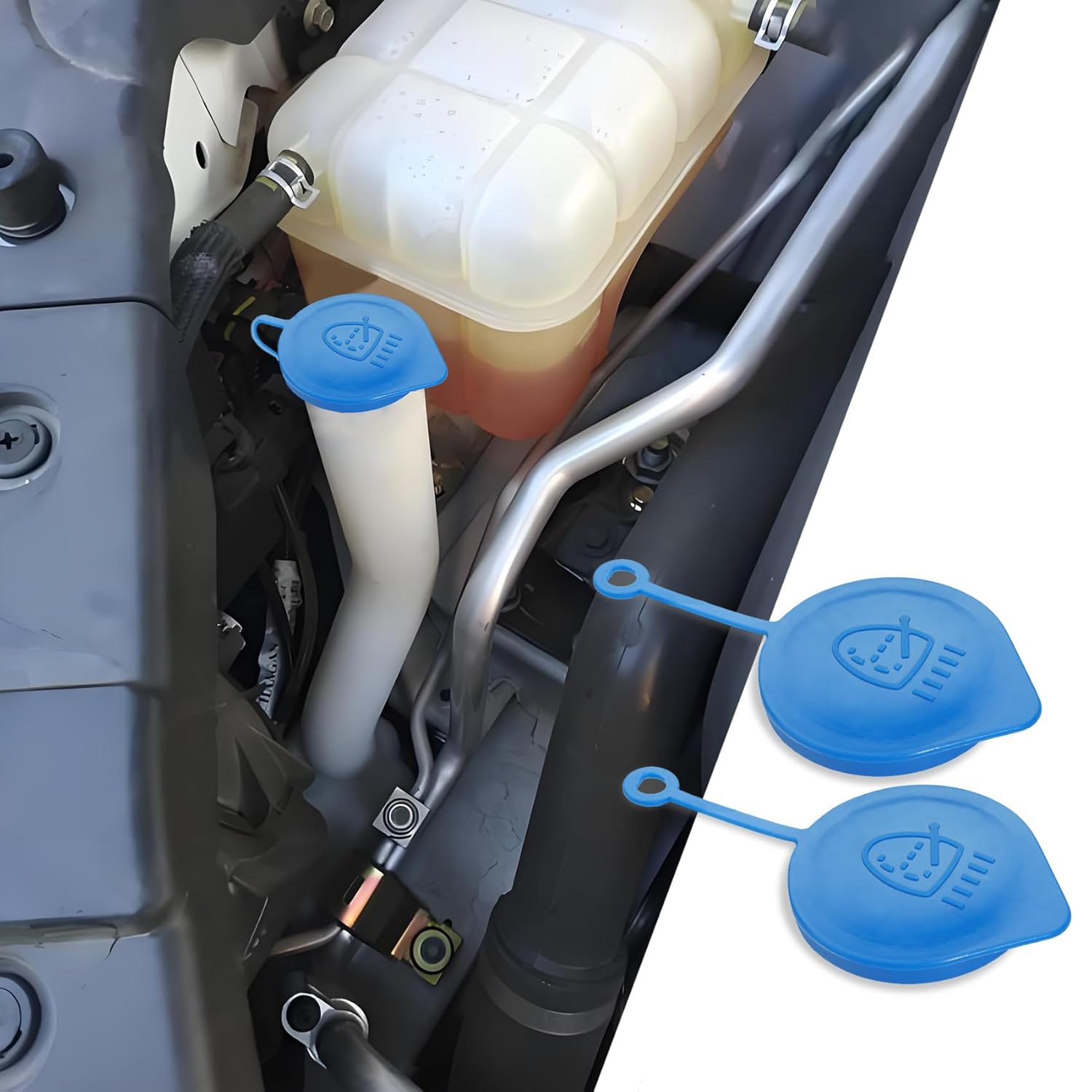 2 Pcs Windshield Washer Reservoir Cap, Windshield Washer Bottle Cap