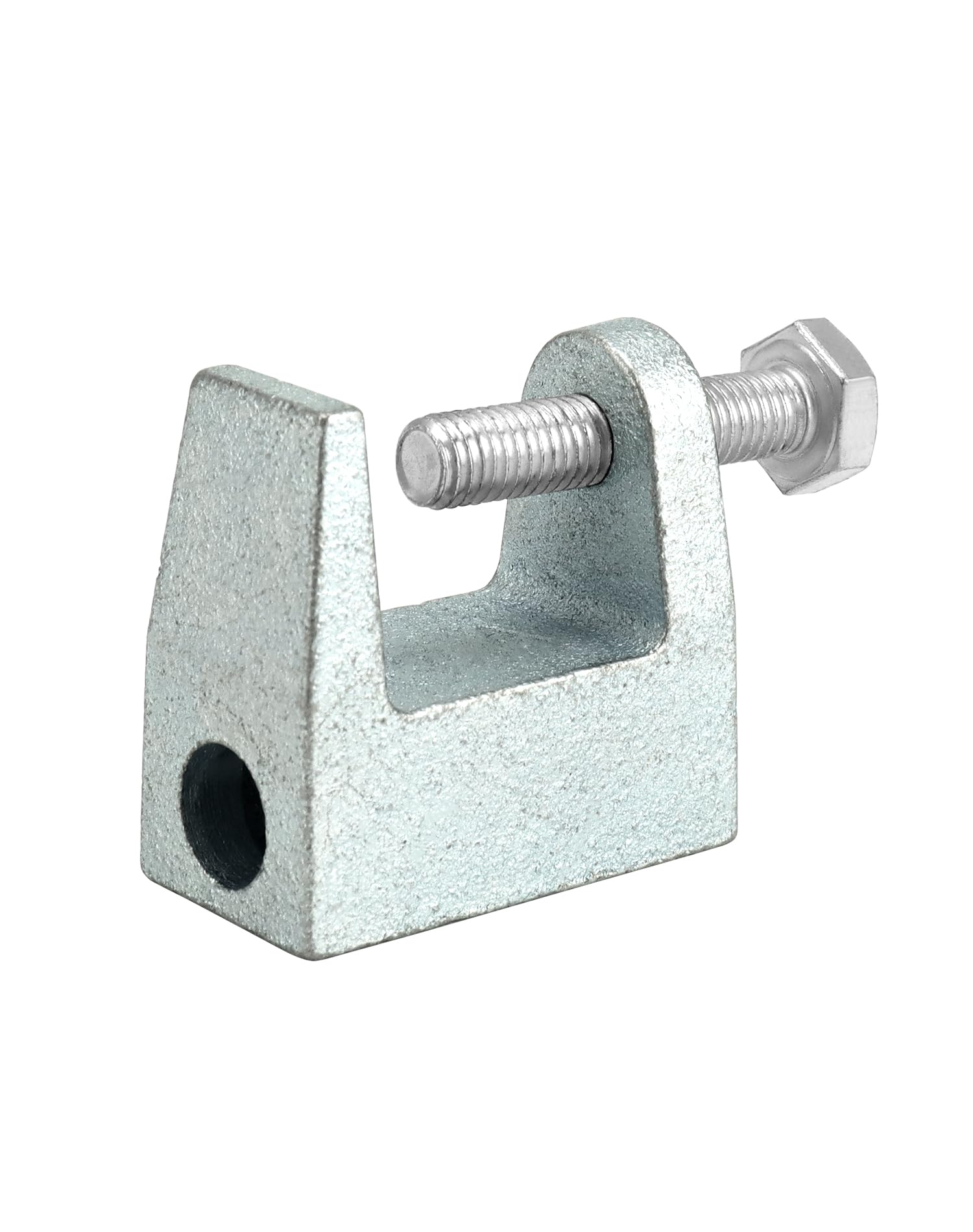 QWORK® 10 piezas soporte de abrazaderas para vigas, acero galvanizado, M12 (12 mm), para construcción de puentes, ingeniería de construcción