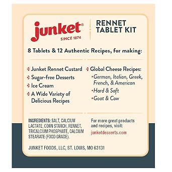 أقراص Junket Rennet 0.23 أوقية صندوق (8 أقراص)