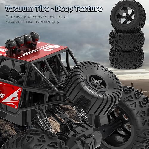 Miniatura 6 de GoolRC Auto de control remoto, 24.9 mih de alta velocidad 4WD todoterreno RC auto con detección de gestos, camión monstruo todo terreno de 2.4 GHz