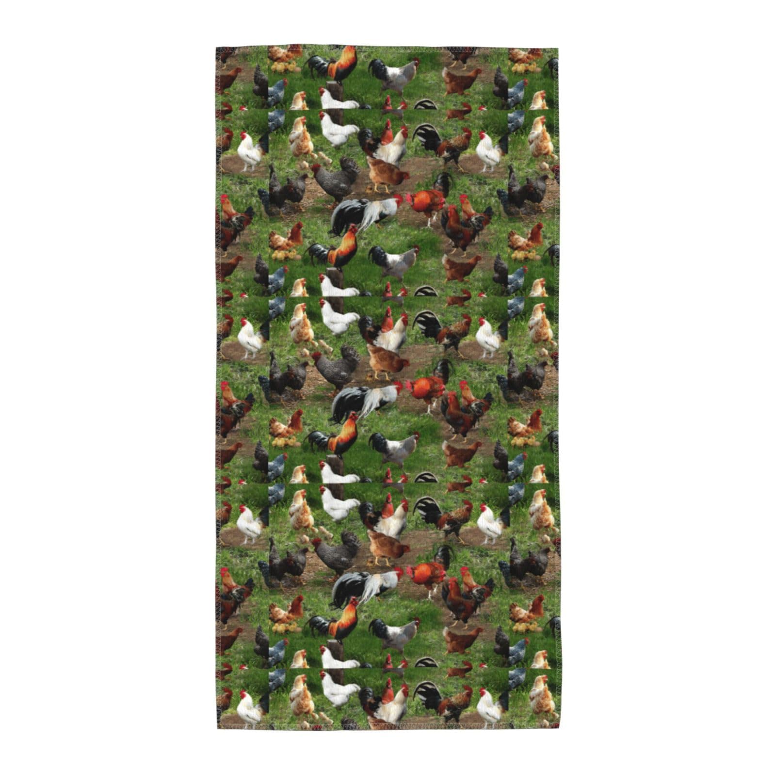 SDEGTHO Farm Animal Fashion Printed Bath Towel High Water Absorption For Hiking Trip