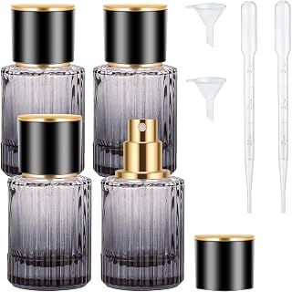 Travel Vintage Perfume Bottle Empty, 2pcs 30ML High-quanlity Portable Perfume Atomizer with Funnel and Dropper, Fine Mist Leak-Proof Spray Atomizer Ideal for Perfume, Toner and Skin Care
