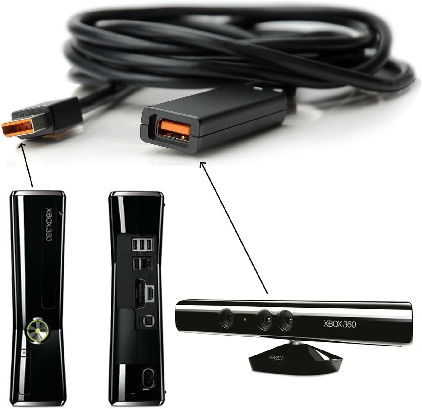 HDE Extension Cable for Xbox 360 Kinect