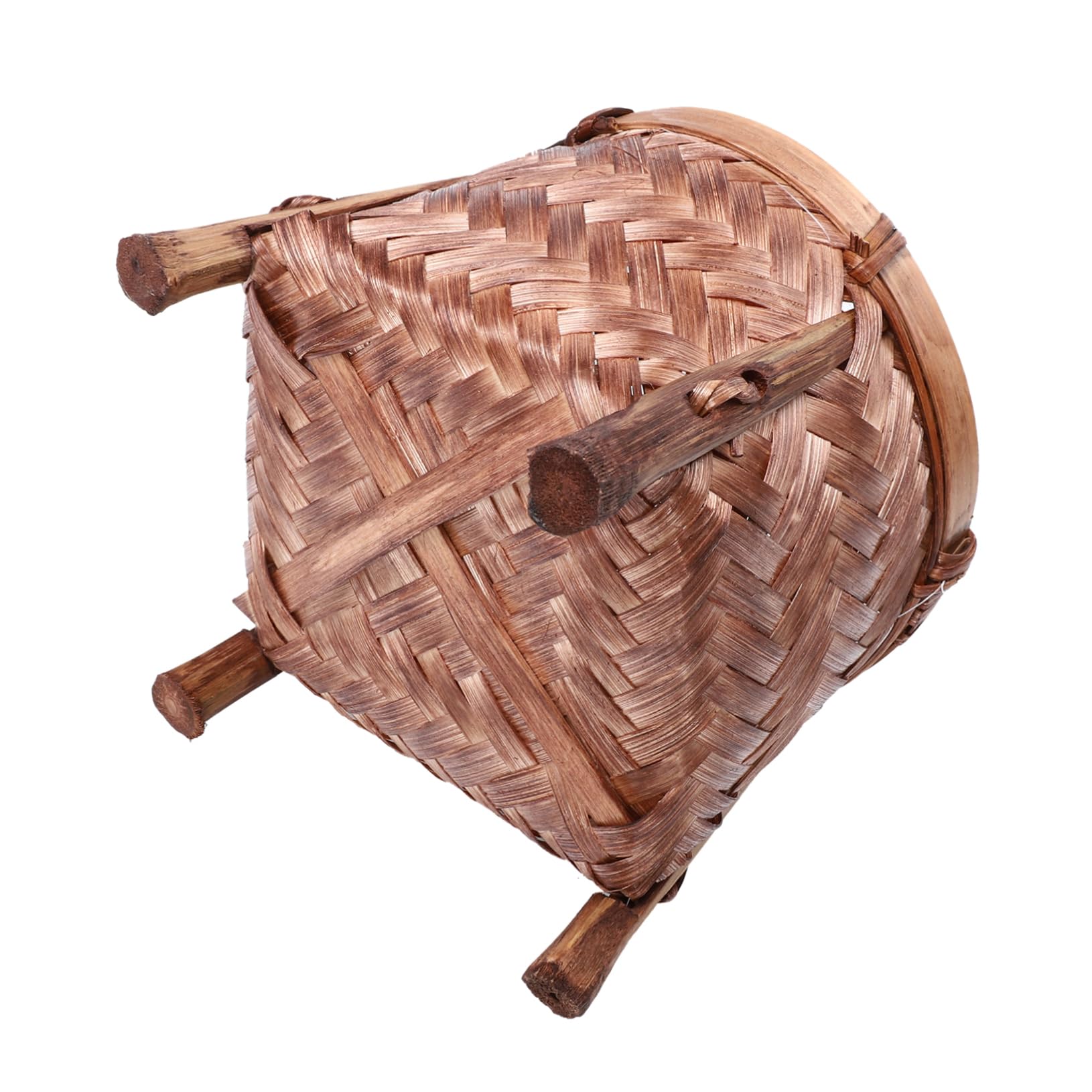 MUCKLILY Woven Flower Storage Basket Multi Functional Organizer for Tea Decorative Storage Holder for Home Material for Space Saving