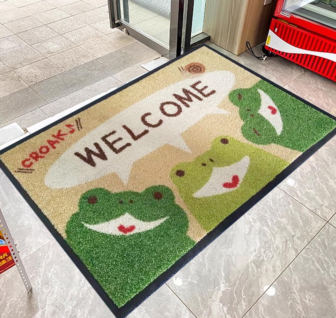 Zerbino Personalizzato con Logo Foto Scritta Zerbini Personalizzati Ingresso Esterno In Gomma Antiscivolo Tappeto Personalizzabile Interno per Casa Ufficio Aziendali,60x90cm