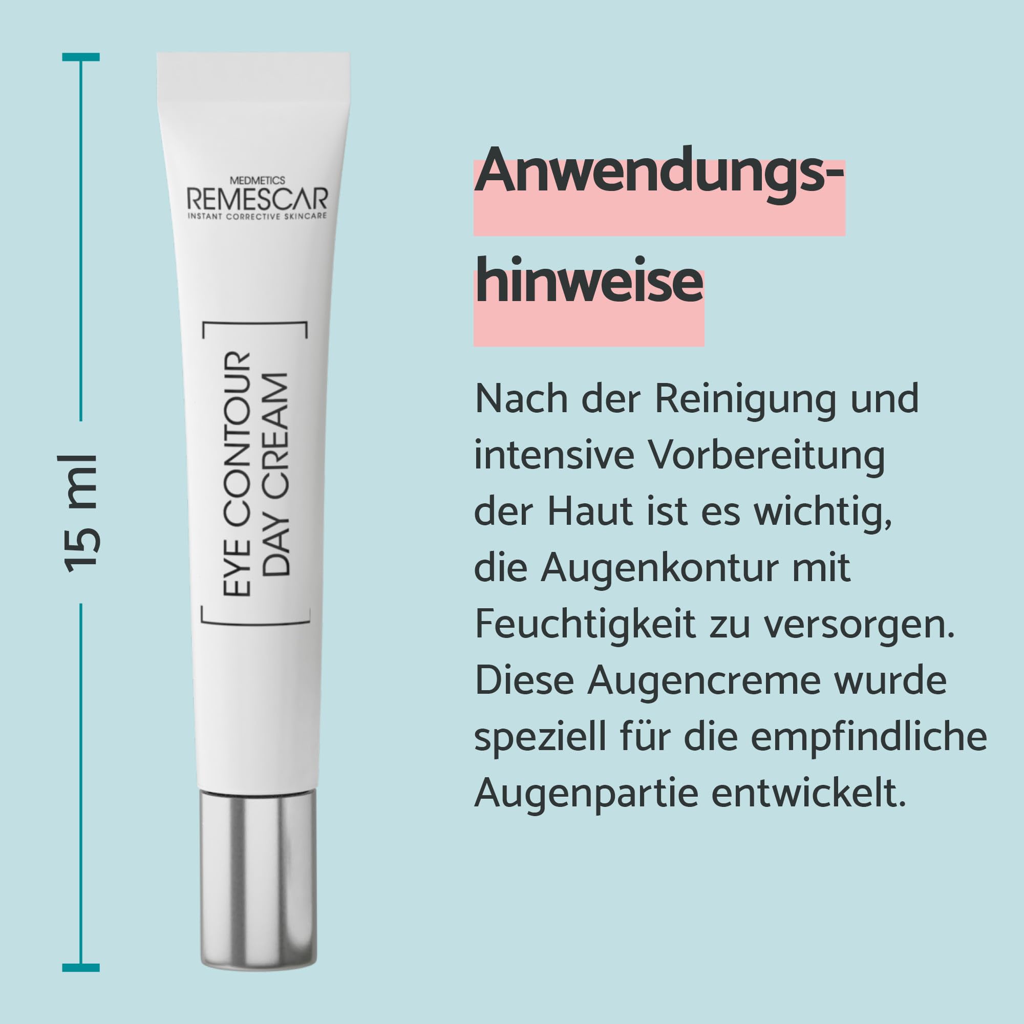 Remescar Anti-Under-Eye Bags Duo – Reduziert Tränensäcke und Augenringe + Tagescreme Augenkontur – Hydratation, Straffung, Frischer Blick, Anti-Müdigkeit, Pflege für empfindliche Haut