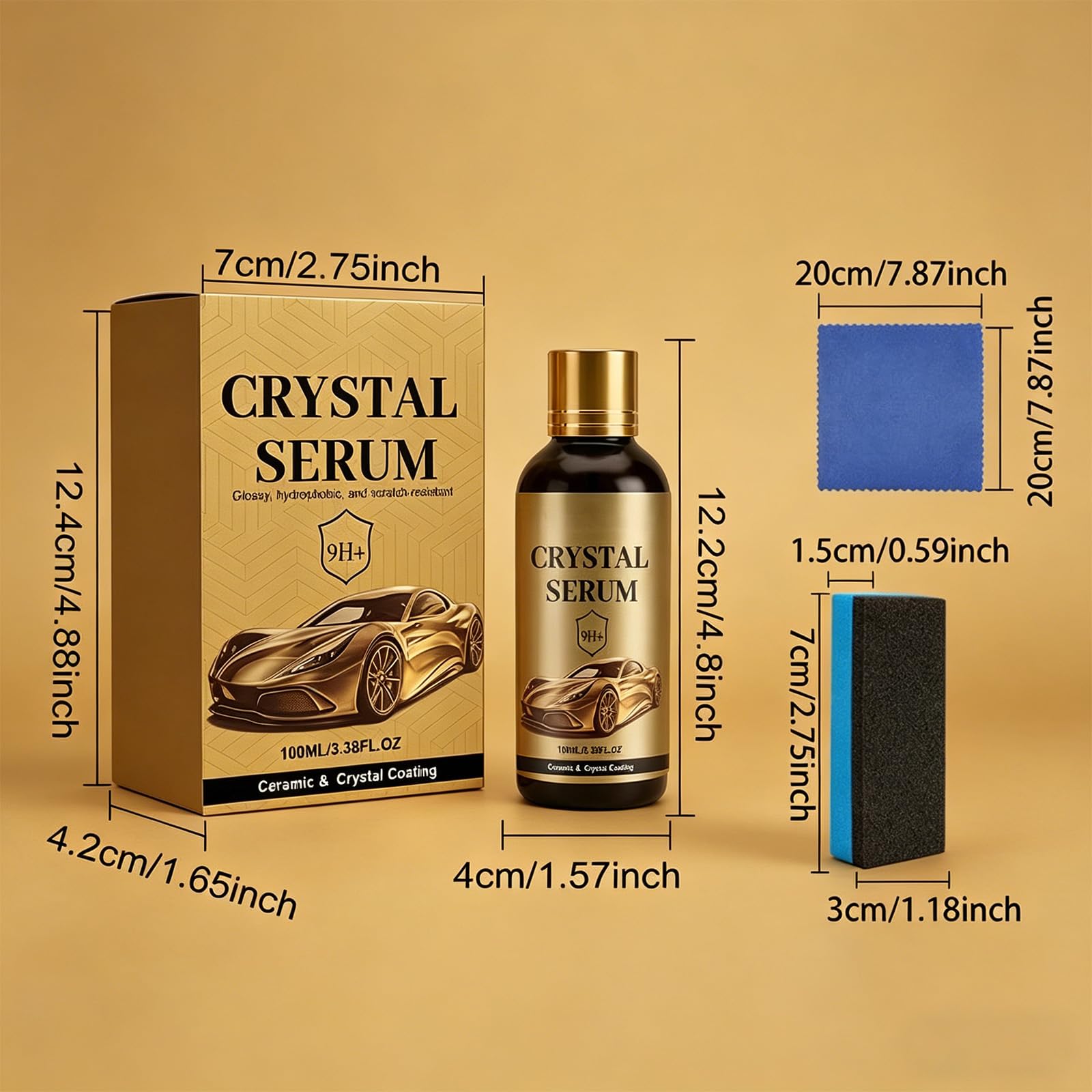 Amazon.com: 2PC PTZ Crystal Serum, Advanced Graphene Ceramic